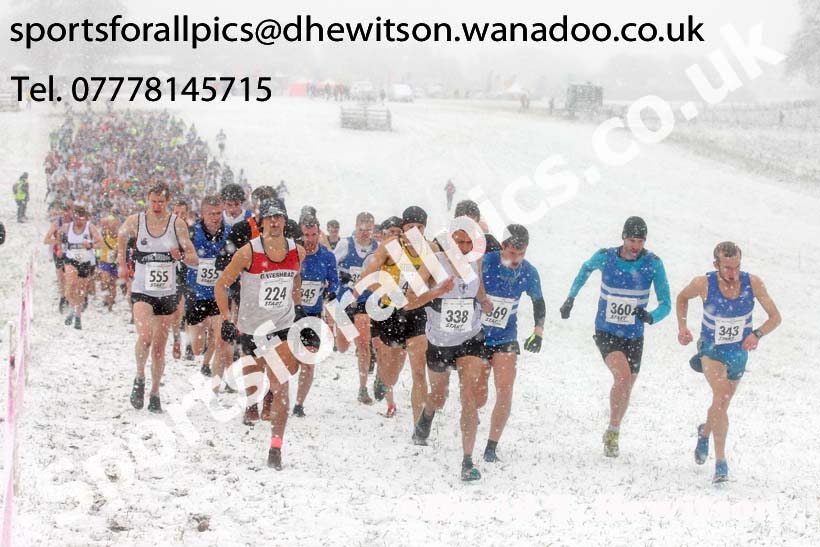 Senior mens North Eastern Cross Country, Sedgefield, County Durham. Photo: David T. Hewitson/Sports for All Pics